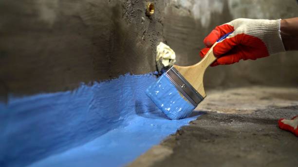Commercial Wet Basement Repair project at a Pendleton, IN business property by SJ Waterproofing Pros